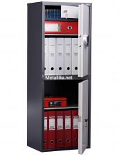 Металлический офисный шкаф стрейзером и электронным замком ПРАКТИКSL-125/2Т EL дешево